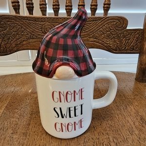 Barnes & Noble Gnome Sweet Gnome 8 oz Mug with Lid - NWT